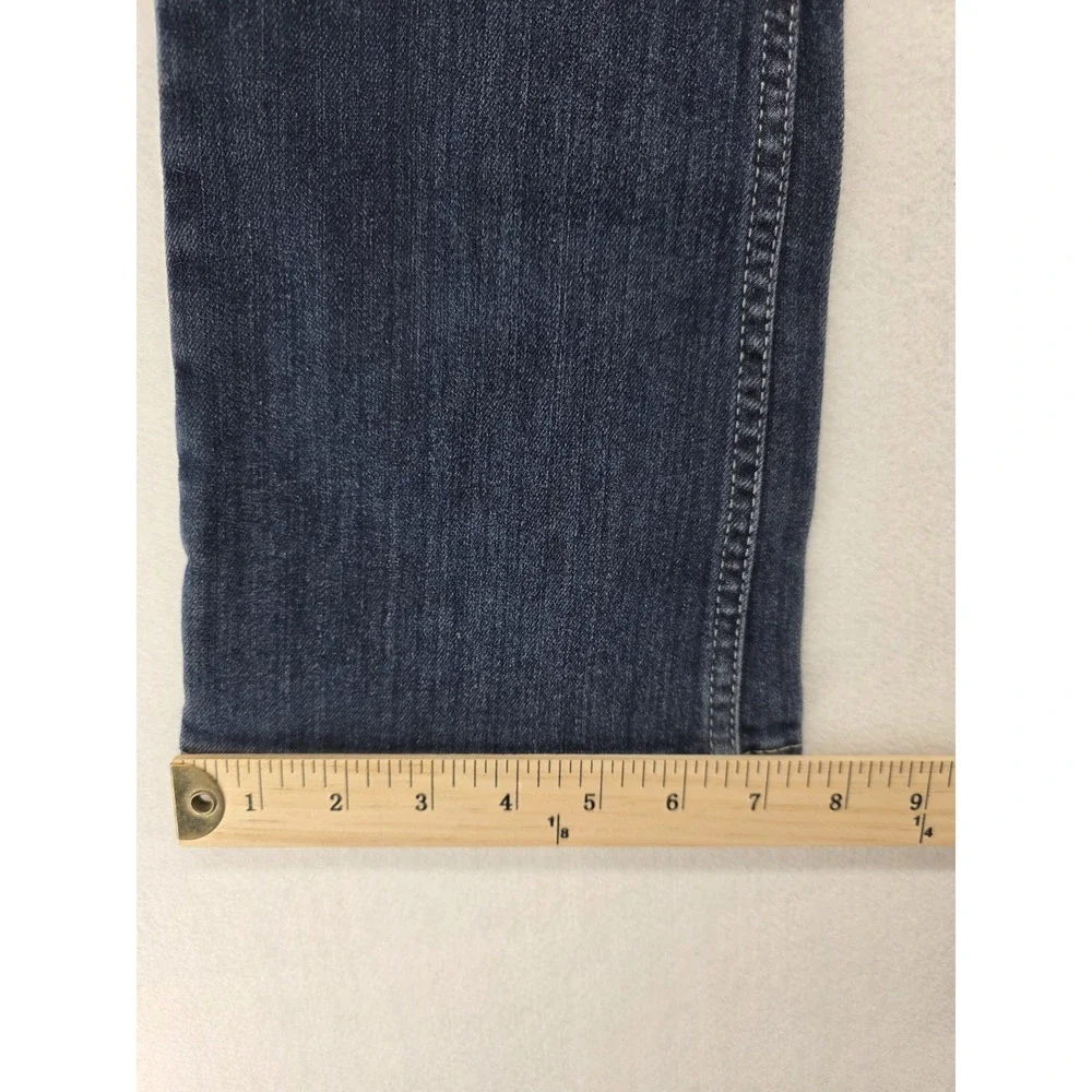 Levis Girls 12 Slim Bootcut Jeans 24x27 Dark Wash Adjustable Waist Stretch Denim